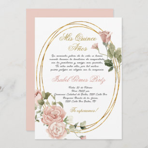 Quinceanera invitation en espagnol