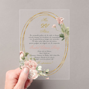 Quinceanera invitation en espagnol