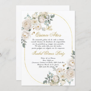 Quinceanera invitation en espagnol