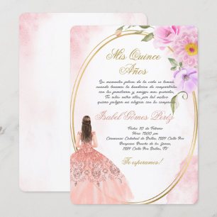 Quinceanera invitation en espagnol