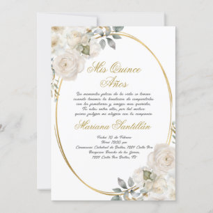 Quinceanera invitation en espagnol
