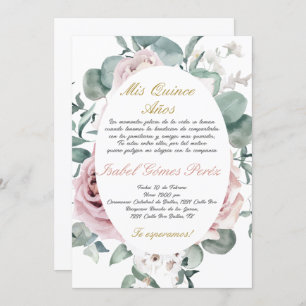 Quinceanera invitation in Spanish