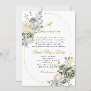 Quinceanera invitation in Spanish