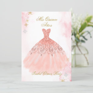 Quinceanera invitation in Spanish