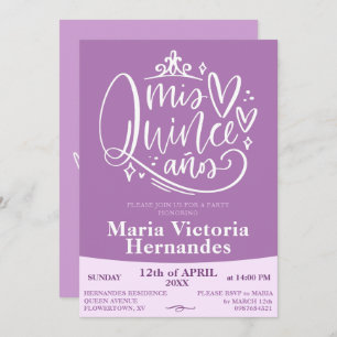 Quinceañera invitation template