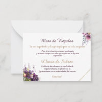 Quinceañera Lluvia de Sobres Floral Lilac Lavender