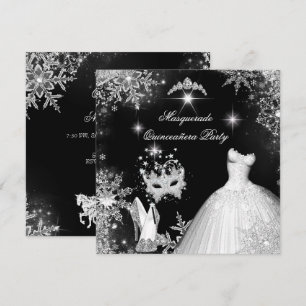 Quinceanera Masquerade Magical Princess Invitation