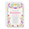 Quinceanera Mexican Fiesta Floral 15th Birthday