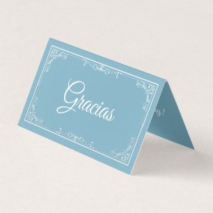 Quinceañera Mini Thank You Cards for Guest Tables