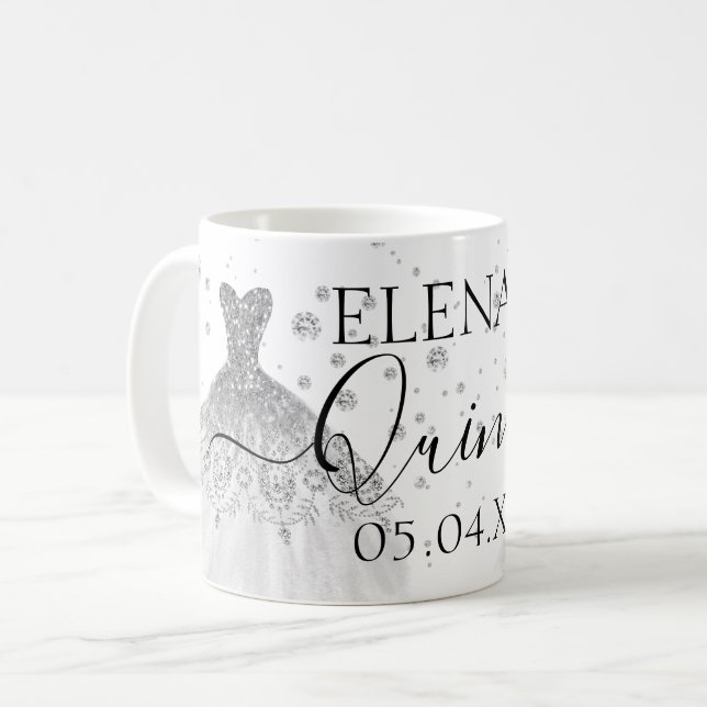 Quinceañera Mug Birthday Party Favour Personalized (Front Left)