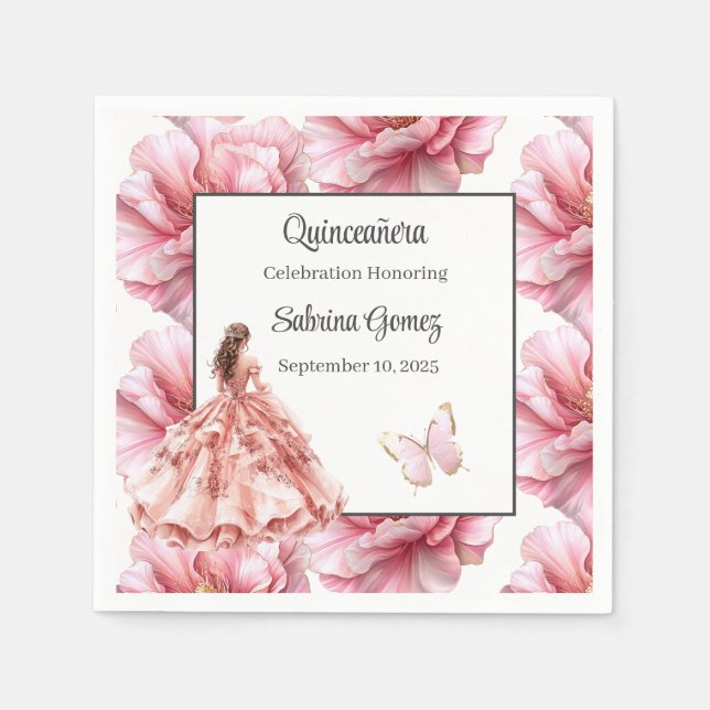 Quinceanera Napkin (Front)