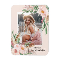 Quinceañera pale pink girly floral photo birthday