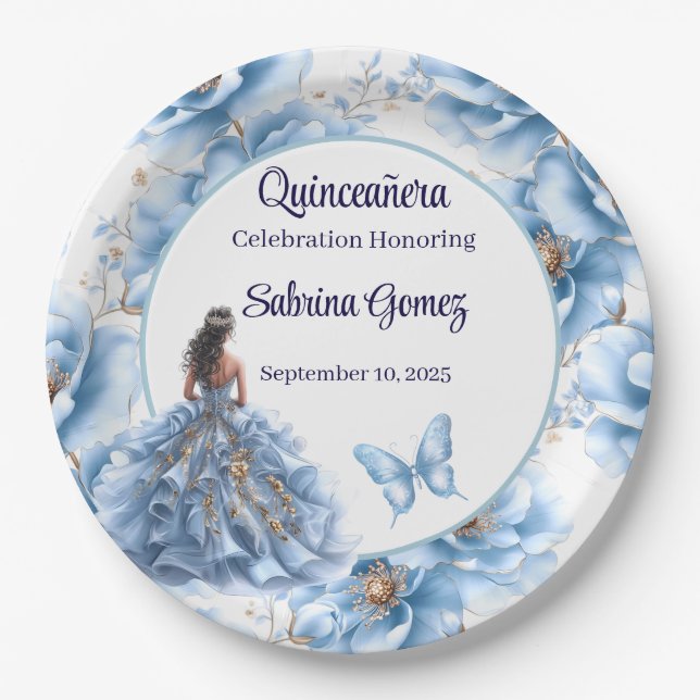 Quinceanera Paper Plate (Front)