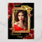 Quinceanera Photo Masquerade Party Red Rose Gold 