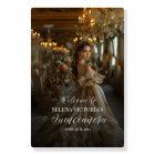 Quinceanera photo welcome sign elegant calligraphy