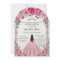 Quinceañera Pink Fuchsia Flowers Dress Gown Silver