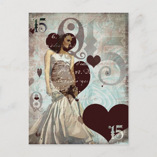 Quinceanera Postcard - Blank (Front)