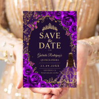 Quinceanera Purple Gold