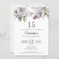 Quinceanera Purple Spring Lilac Flower