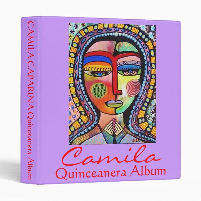 Quinceanera Rememberance Photo Album 15th Birthday Binder (Front/Spine)