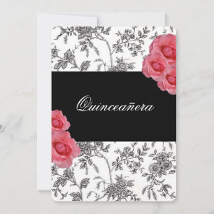 Quinceanera, Roses Roses Rose Invitation / Douce Q