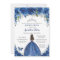 Quinceañera Royal Blue Floral Princess Birthday