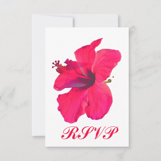 Quinceanera RSVP Jolie Fleur rose (Devant)
