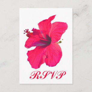 Quinceanera RSVP Pretty Pink Flower Card