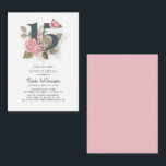 Quinceanera Rustic Floral 15th Birthday Botanical Card<br><div class="desc">Cute modern yet elegant Quinceañera Mis Quince Anos birthday party invitations. Rustic floral olive green and pink colours design and template that can be easily edited and the text replaced with your own details by clicking the "Personalize" button. For further customization, please click the "Customize Further" link and use our...</div>