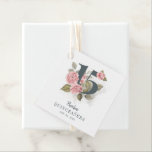 Quinceanera Rustic Floral 15th Birthday Favour Tags<br><div class="desc">Cute modern yet elegant Quinceañera Mis Quince Anos birthday party supplies. Featuring a rustic floral olive green and pink colours design and template that can be easily edited and the text replaced with your own details by clicking the "Personalize" button. For further customization, please click the "Customize Further" link and...</div>
