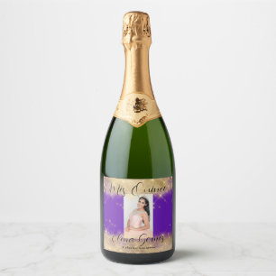 Quinceañera Sparkling Wine Favour Label Personaliz