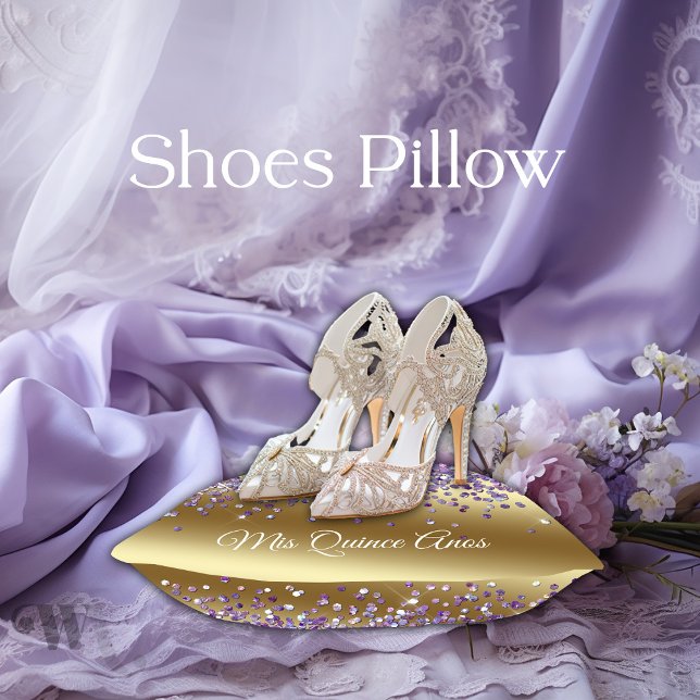 Quinceañera Traditional Pillow for the Shoes  (To present the high heel shoes for the traditional changing of the shoes)