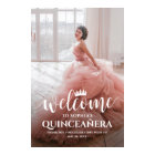 Quinceañera Welcome Script & Photo 15th Birthday