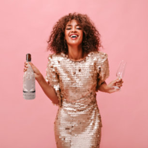 Quinceañeras Sweet 16th 15th Bridal Sparkly Glitt Bottle Cooler