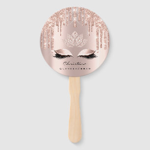 Quinceañeras Sweet 16th Bridal Shower Rose Girly Hand Fan