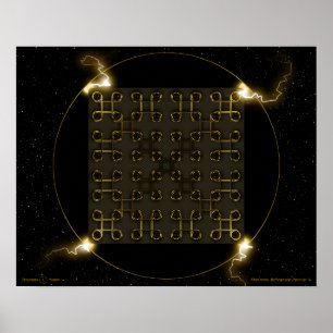Quincuncial Bio-Spacetime Nanochip II Poster