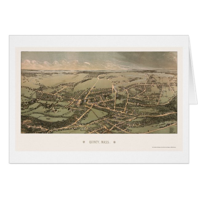 Quincy, MA Panoramic Map - 1877 (Front Horizontal)