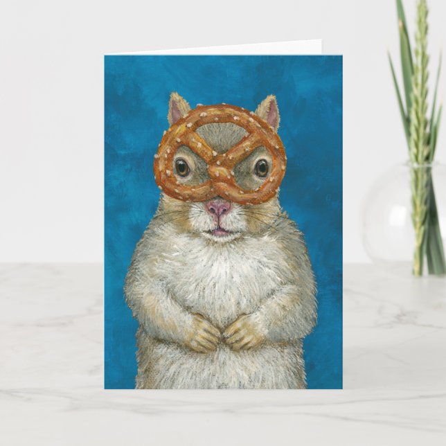 Quincy the squirrel greeting card (Front)