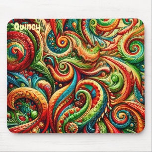 QUINCY ~ Wild Birthday Pattern ~ Mousepad