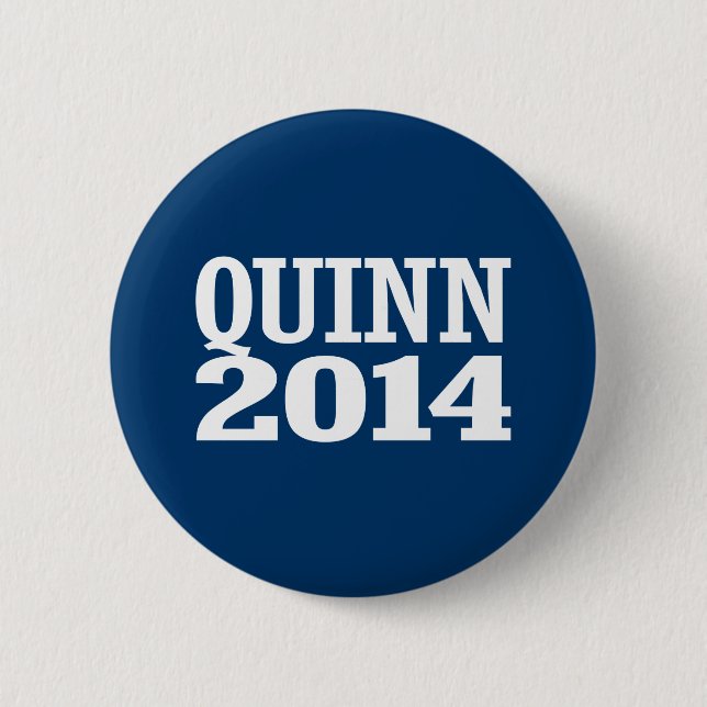 QUINN 2014 2 INCH ROUND BUTTON (Front)