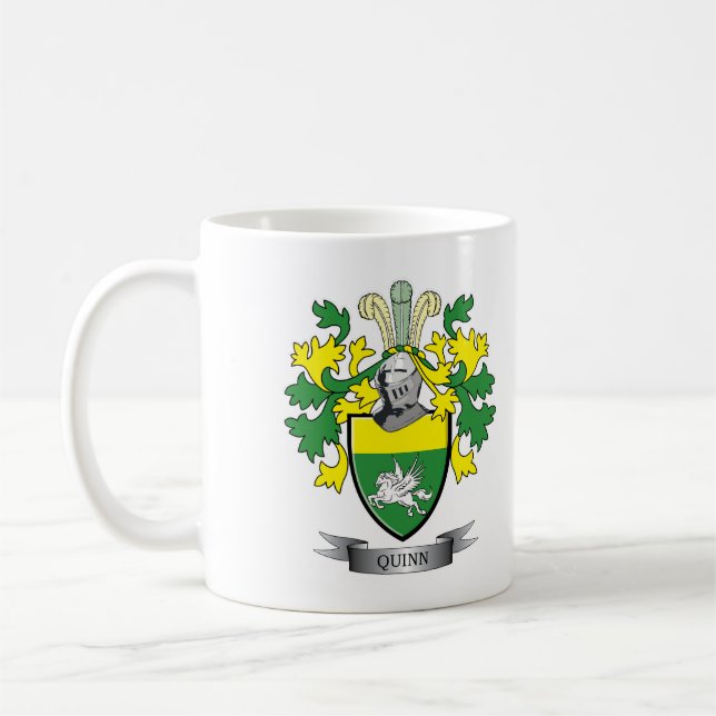 Quinn Coat of Arms Coffee Mug (Left)
