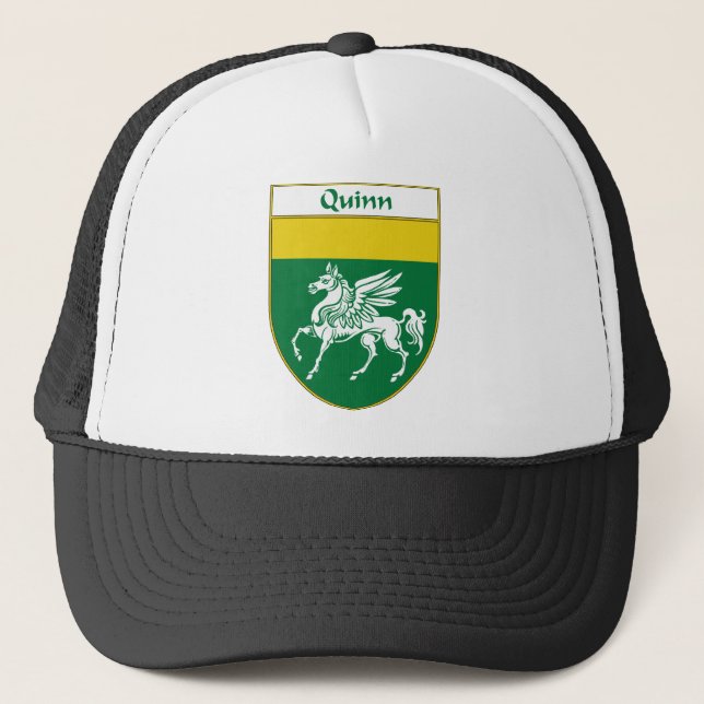 Quinn Coat of Arms/Family Crest Trucker Hat (Front)