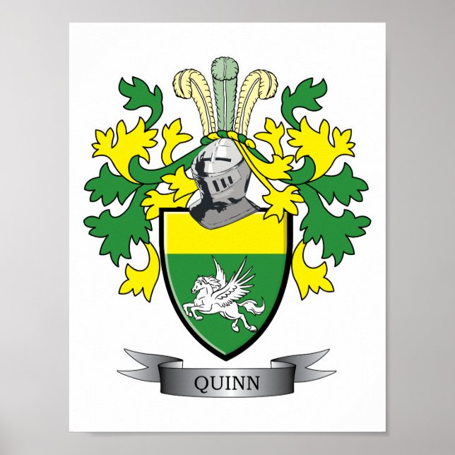 Quinn Coat of Arms Poster (Front)