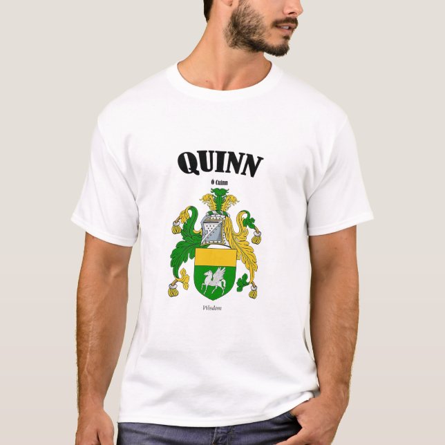 QUINN Crest Translation & Meaning T-Shirt (Front)