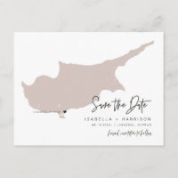 QUINN- Cyprus Map Save the Date (Moveable Heart!)