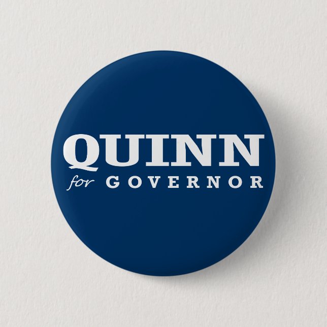 QUINN FOR GOVERNOR 2014 2 INCH ROUND BUTTON (Front)