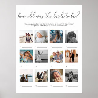 Quinn How Old Is The Bride Photo Game Poster