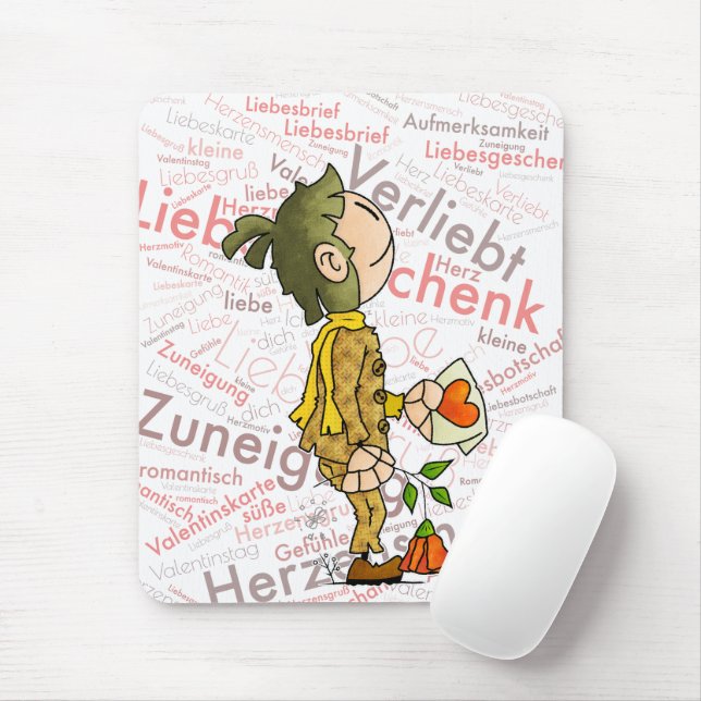 Quinn - Love Mouse Pad (With Mouse)