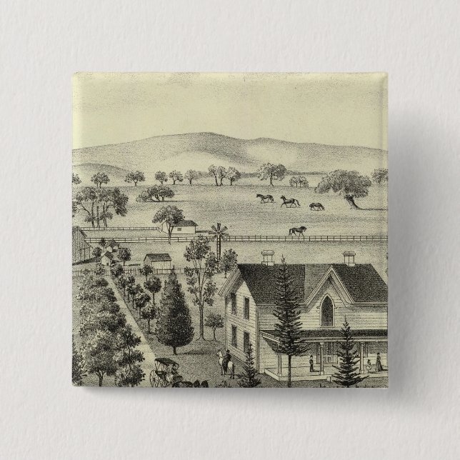 Quinn residence 2 inch square button (Front)
