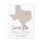 QUINN Texas Map Save the Date (Moveable Heart!)
